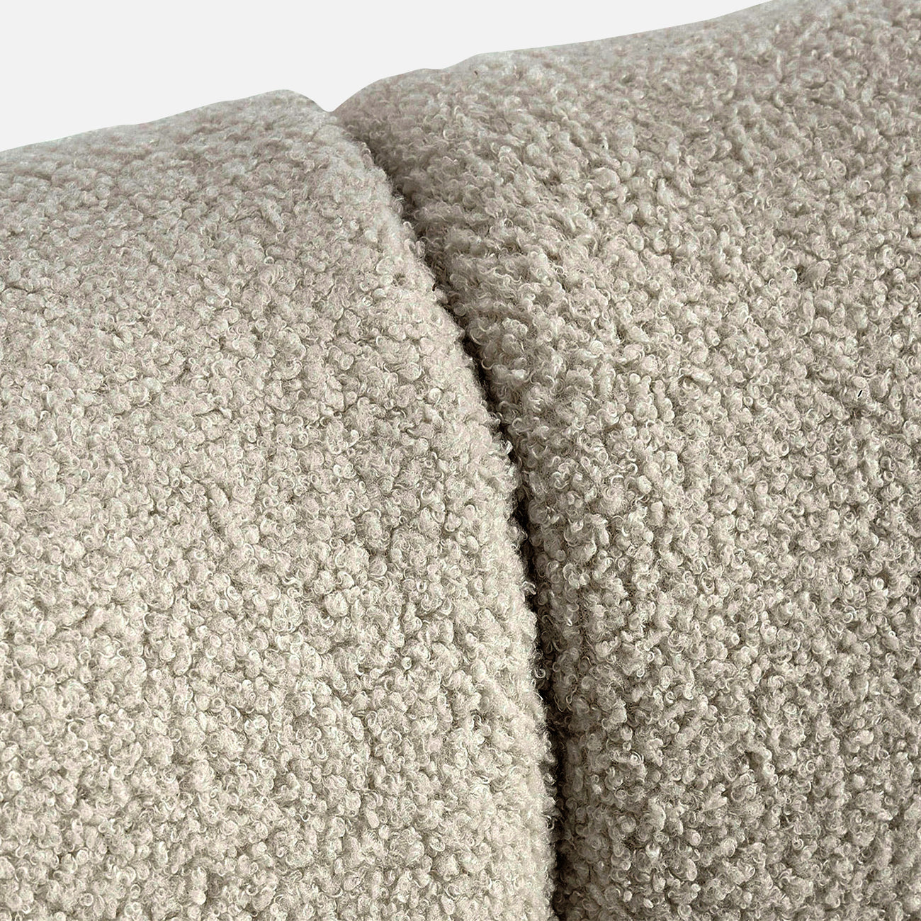 ZenLiving 3 Seater Grey Boucle L Shaped Sofa