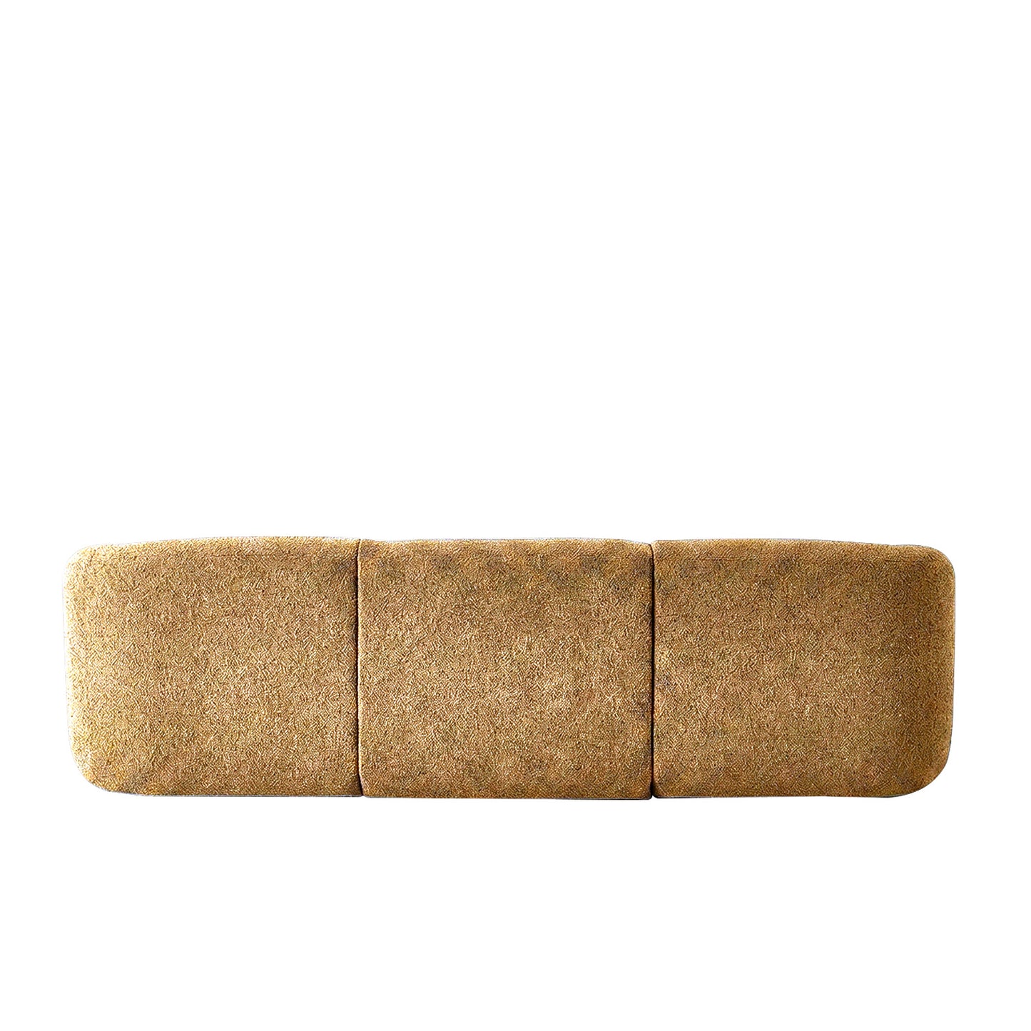ZenLiving 3 Seater Tan Boucle L Shaped Sofa