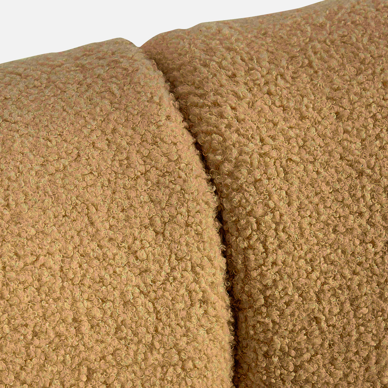 ZenLiving 3 Seater Tan Boucle L Shaped Sofa