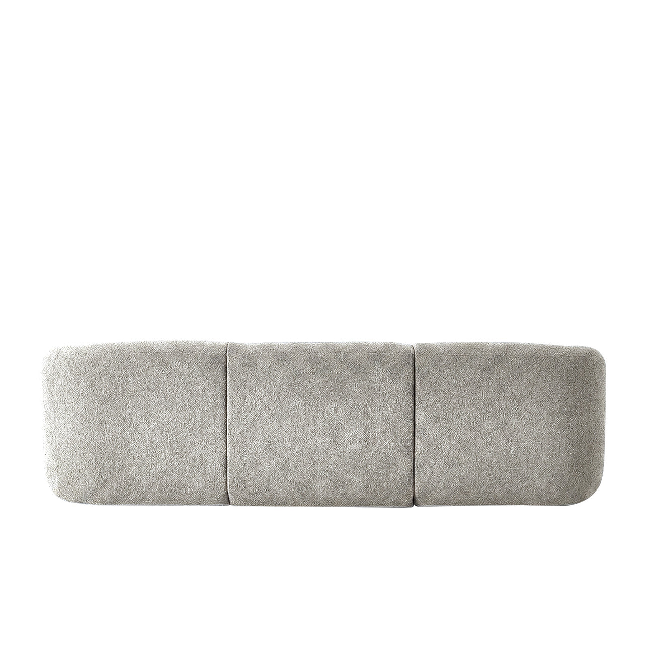 ZenLiving 3 Seater White Boucle L Shaped Sofa