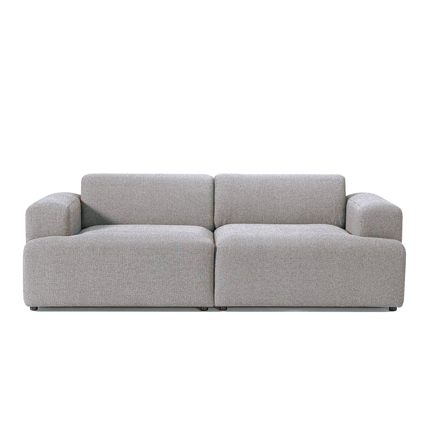 ComfortHaven Corduroy 2 Seater Sofa Pebble Grey