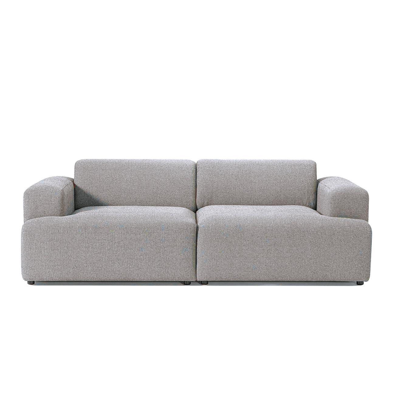 ComfortHaven Corduroy 2 Seater Sofa Pebble Grey
