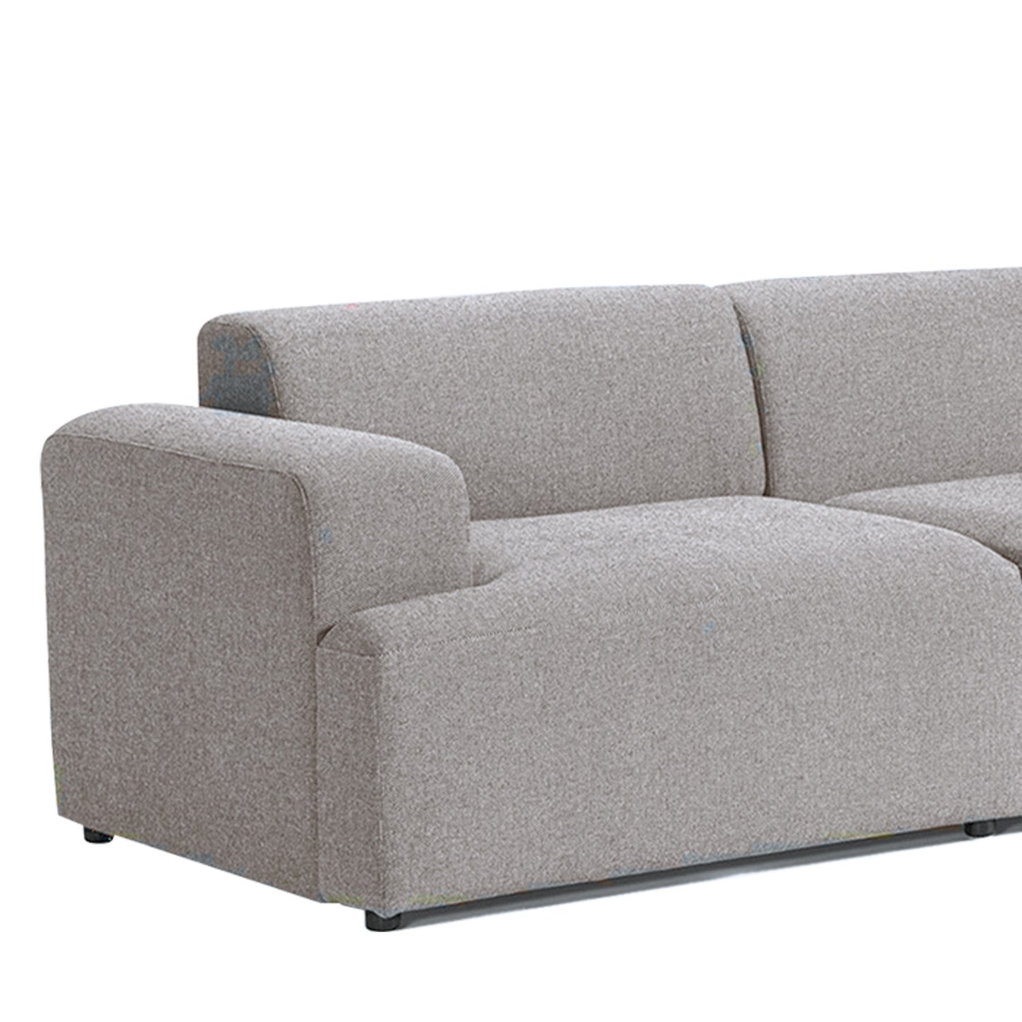 ComfortHaven Corduroy 2 Seater Sofa Pebble Grey