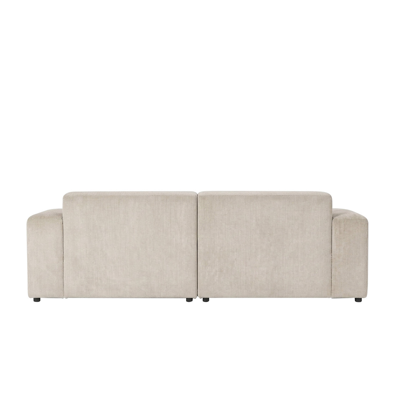 ComfortHaven Corduroy 2 Seater Sofa Beige