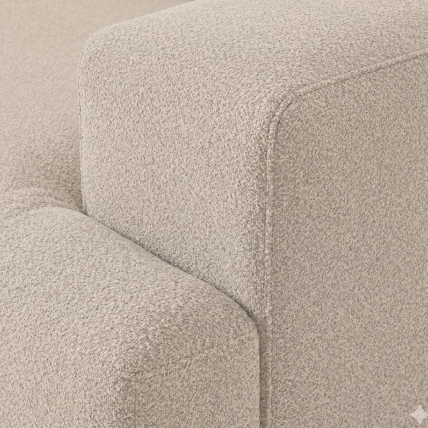 ComfortHaven 3 Seater L Shaped Sofa Mouse Grey