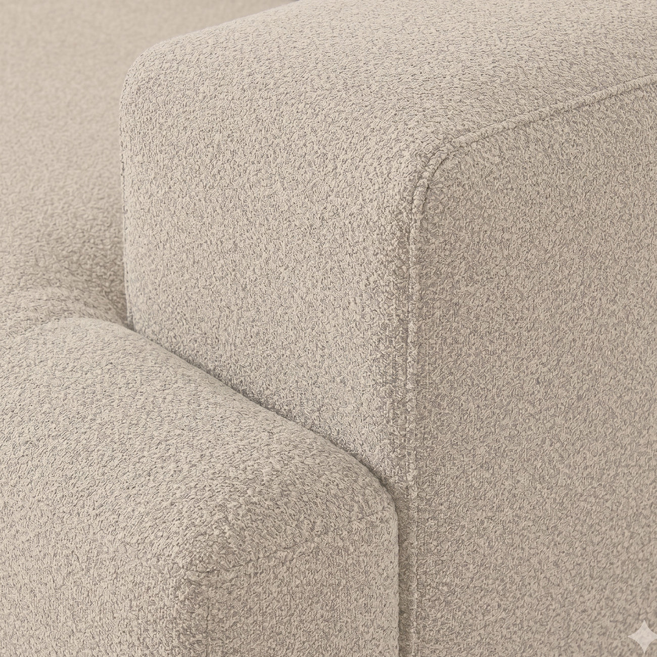 ComfortHaven 3 Seater L Shaped Sofa Mouse Grey
