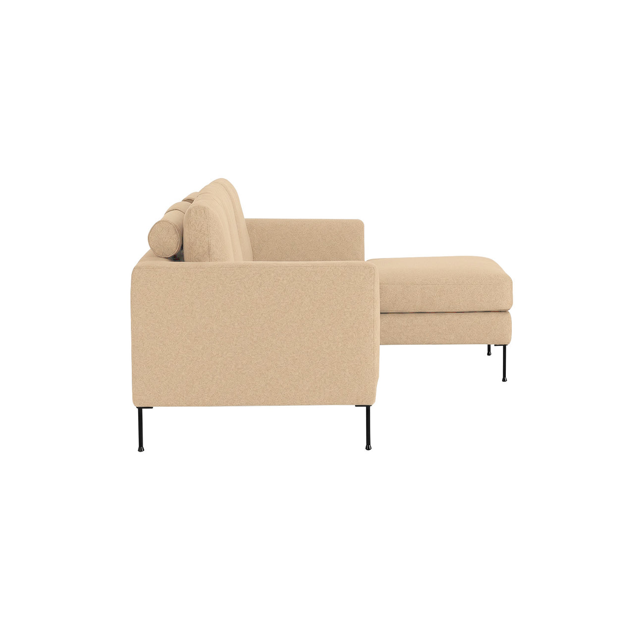ModernElegance L Shaped 3 Seater Sofa Beige