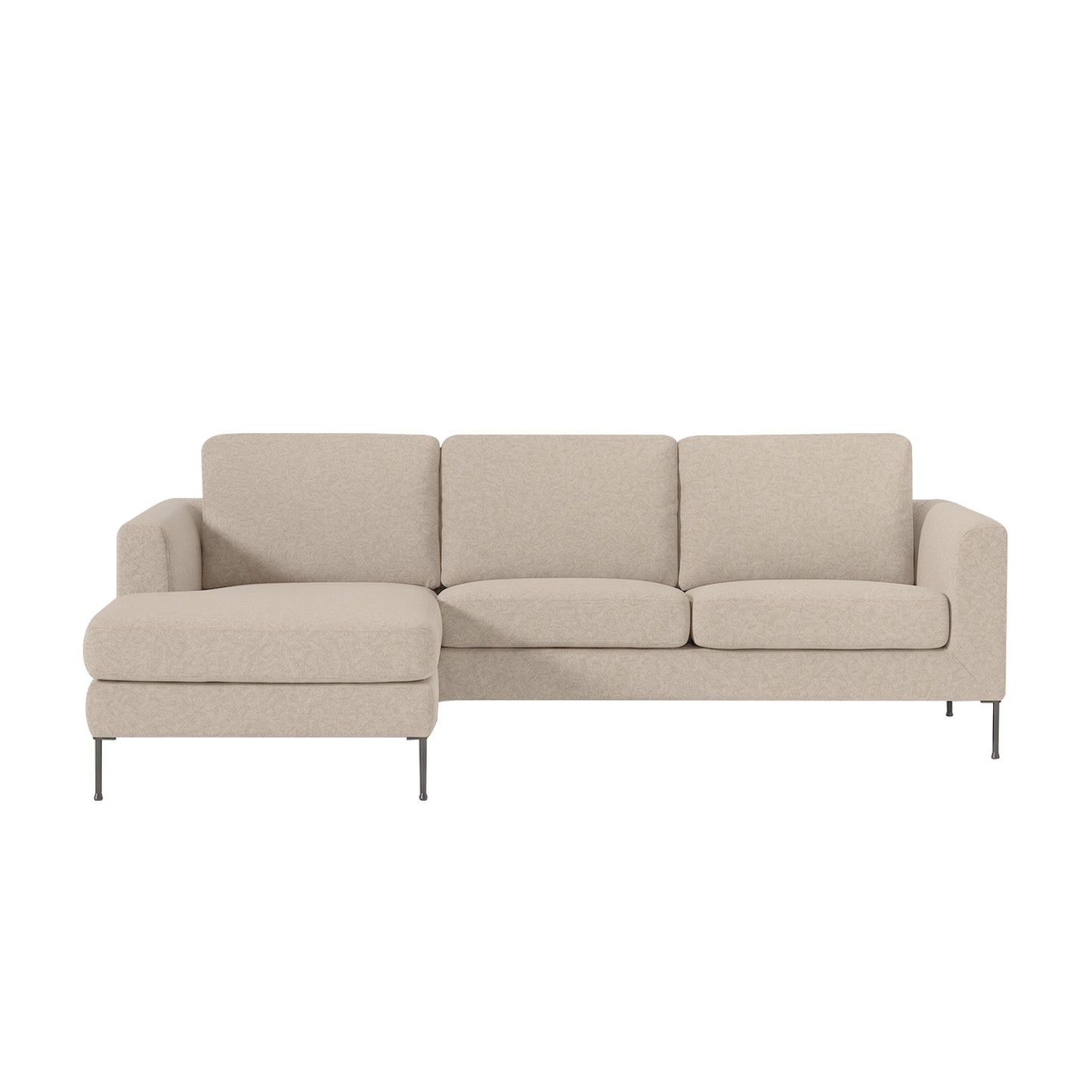 ModernElegance L Shaped 3 Seater Sofa Creme