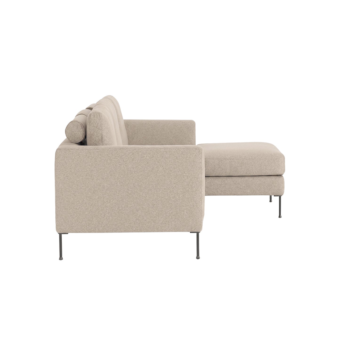 ModernElegance L Shaped 3 Seater Sofa Creme