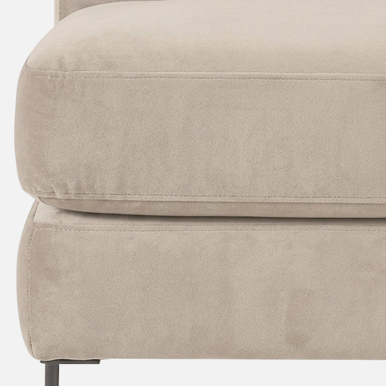ModernElegance L Shaped 3 Seater Sofa Creme
