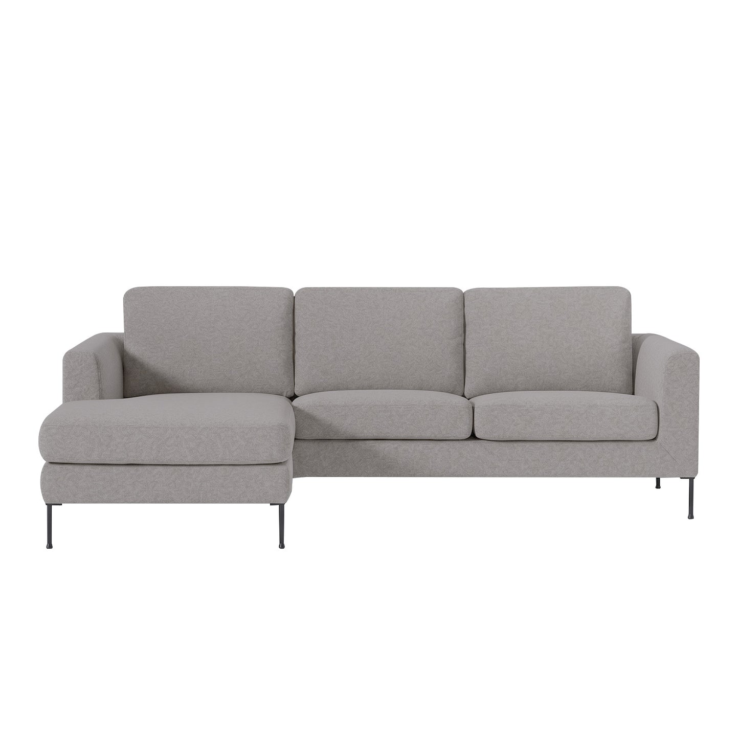 ModernElegance L Shaped 3 Seater Sofa Dark Grey