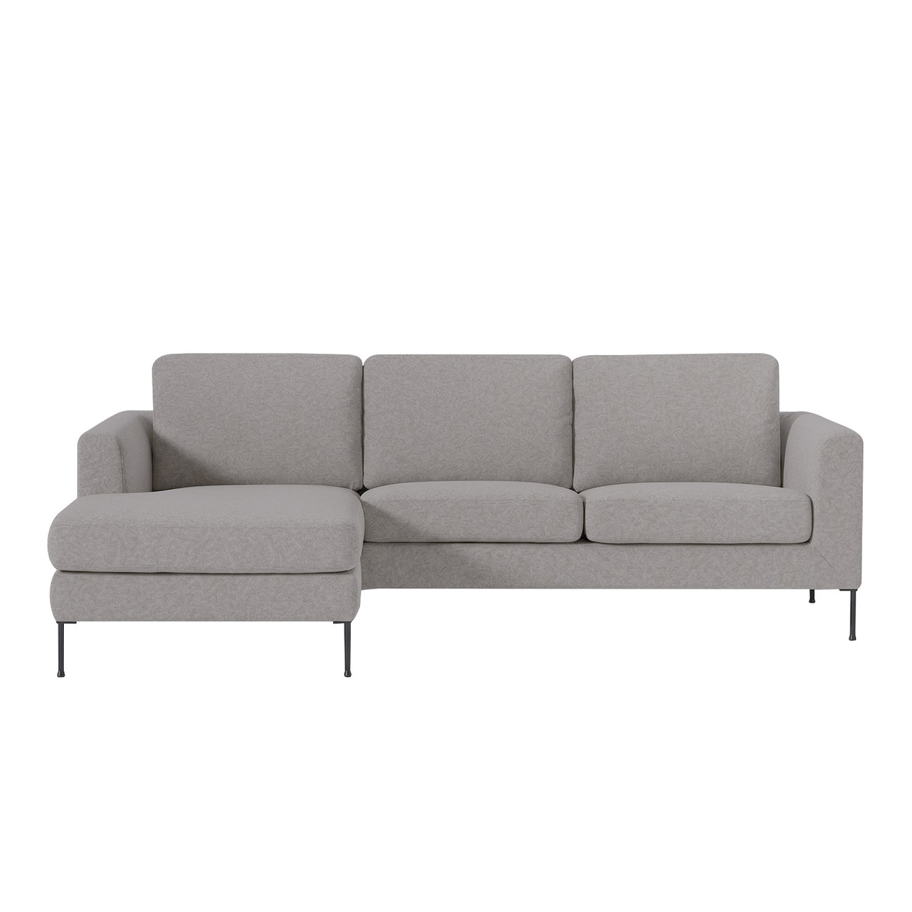 ModernElegance L Shaped 3 Seater Sofa Dark Grey