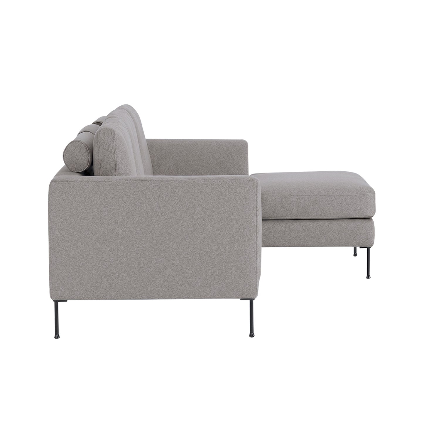 ModernElegance L Shaped 3 Seater Sofa Dark Grey
