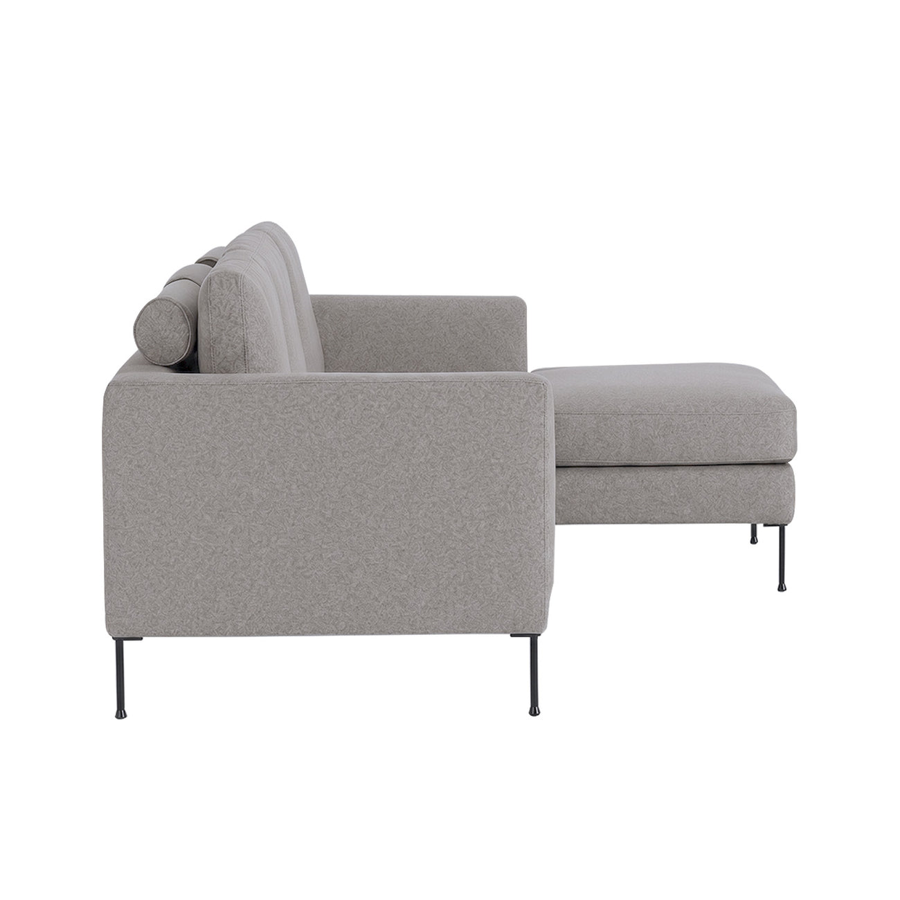 ModernElegance L Shaped 3 Seater Sofa Dark Grey