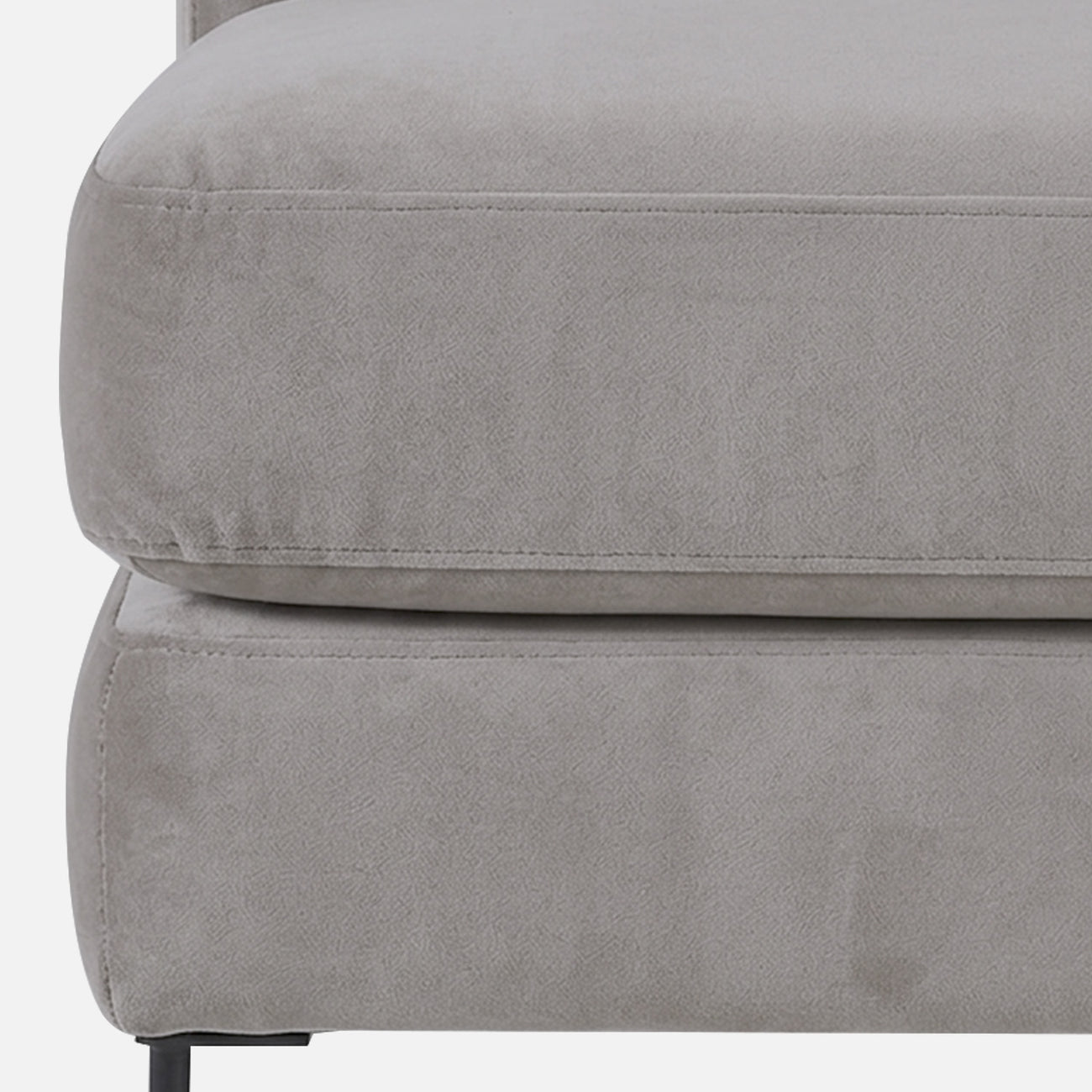 ModernElegance L Shaped 3 Seater Sofa Dark Grey