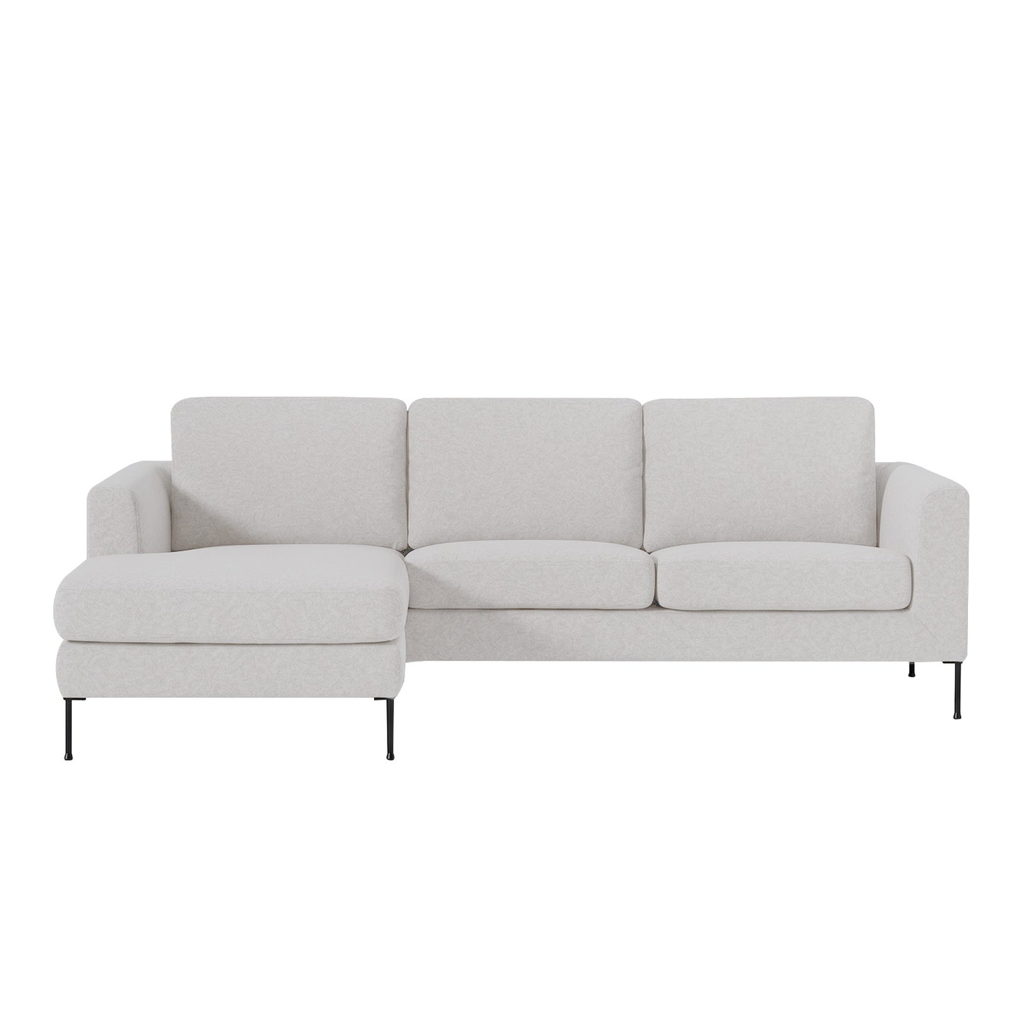 ModernElegance L Shaped 3 Seater Sofa Grey