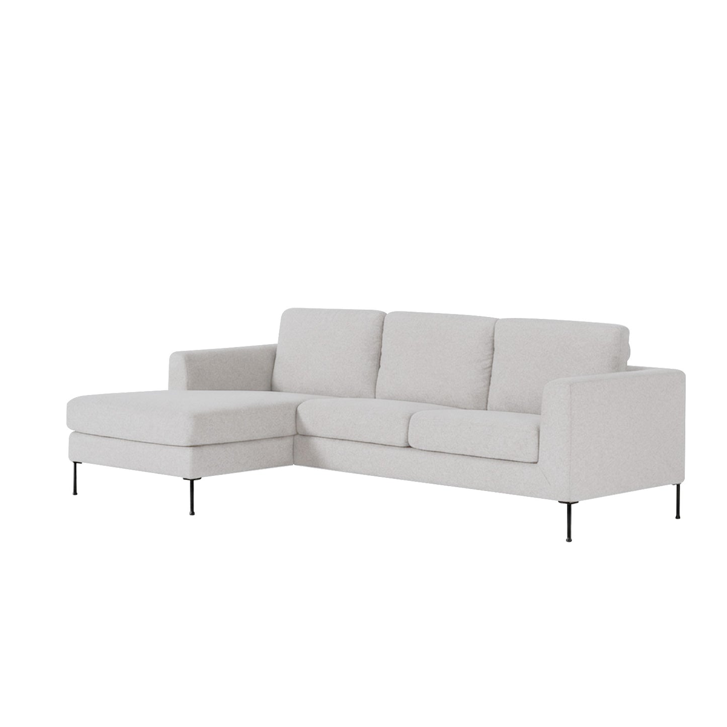 ModernElegance L Shaped 3 Seater Sofa Grey