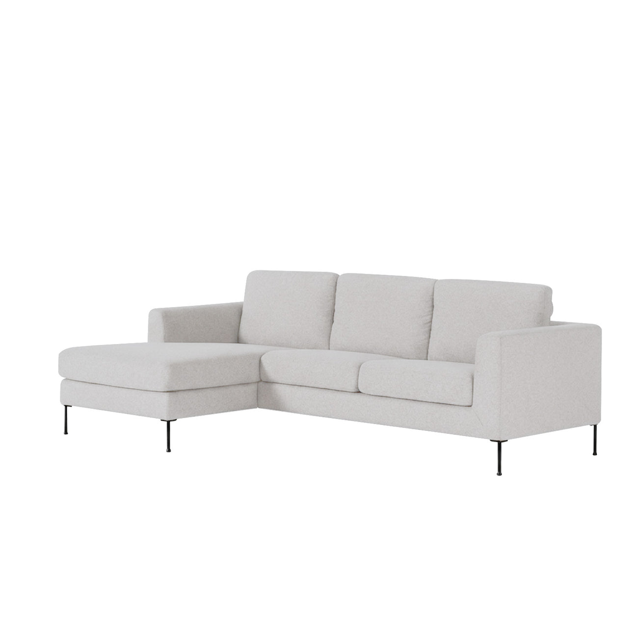 ModernElegance L Shaped 3 Seater Sofa Grey