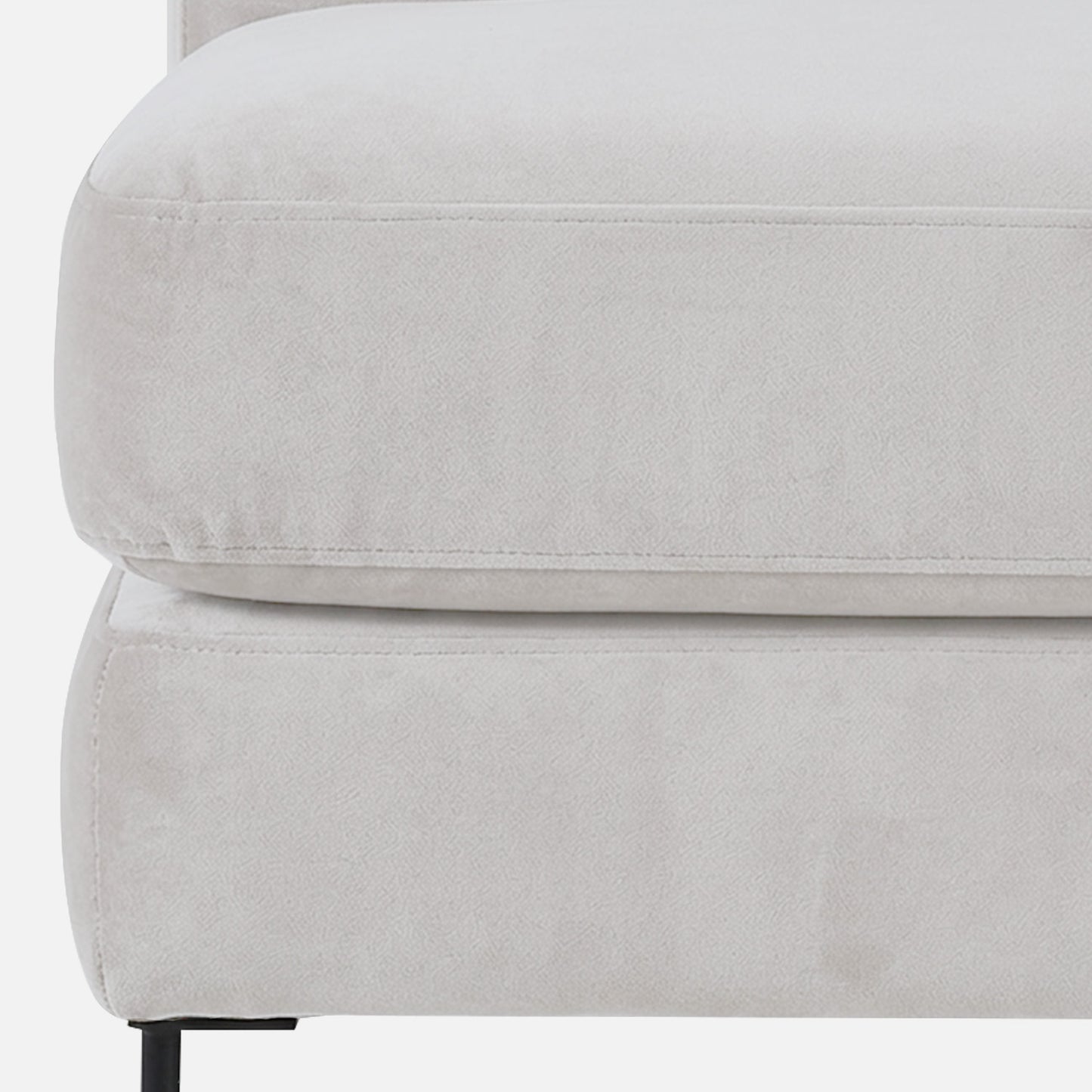 ModernElegance L Shaped 3 Seater Sofa Grey