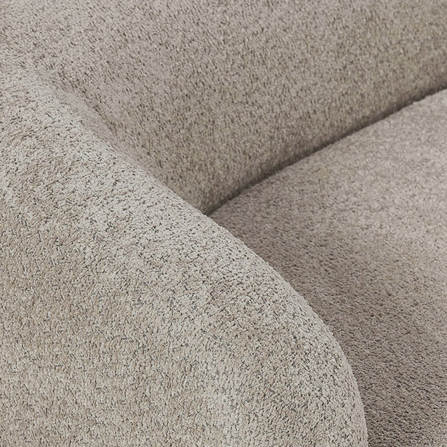 LuxeLounge Boucle 3 Seater Sofa Sand