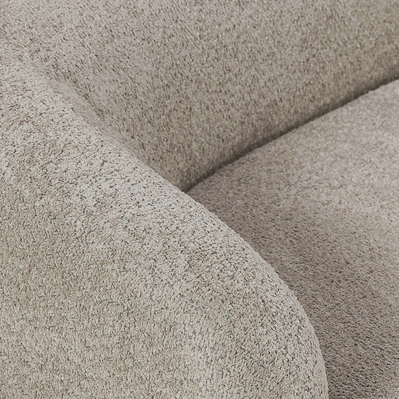 LuxeLounge Boucle 3 Seater Sofa Sand