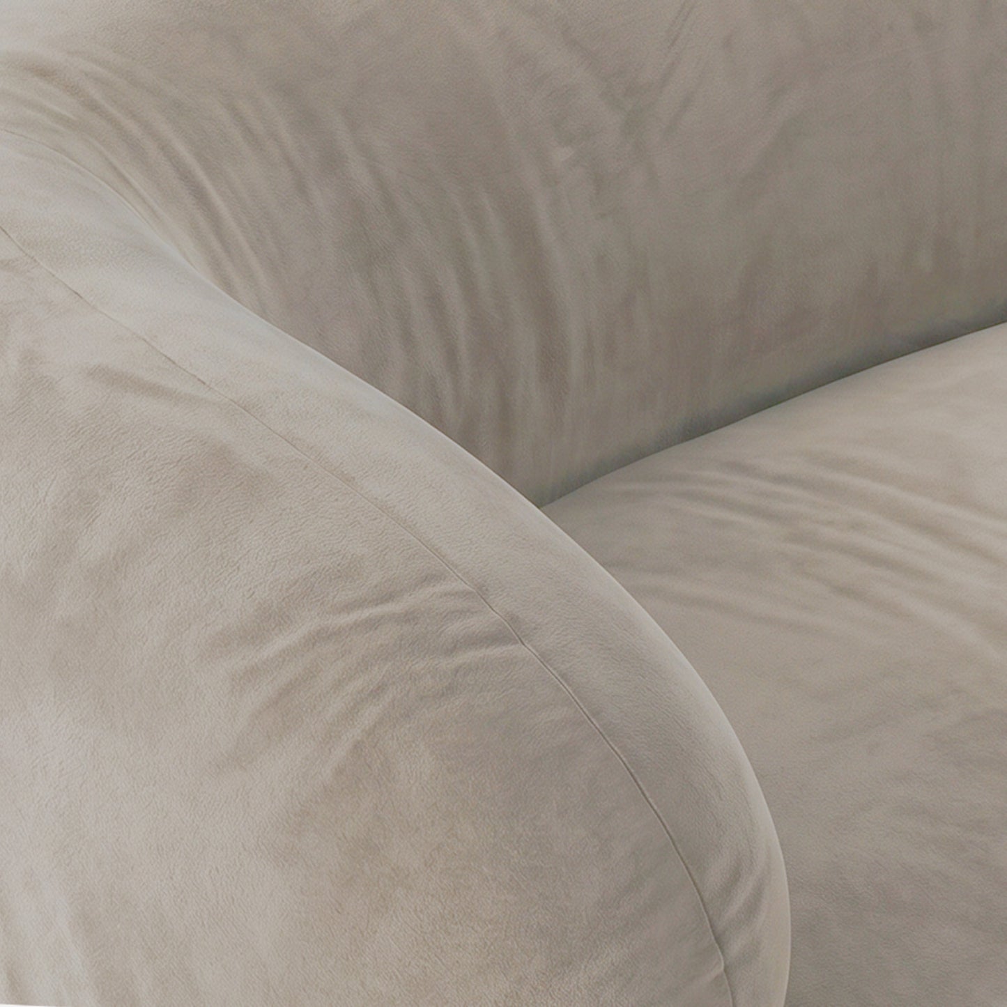 LuxeLounge Contemporary 3 Seater Sofa Beige
