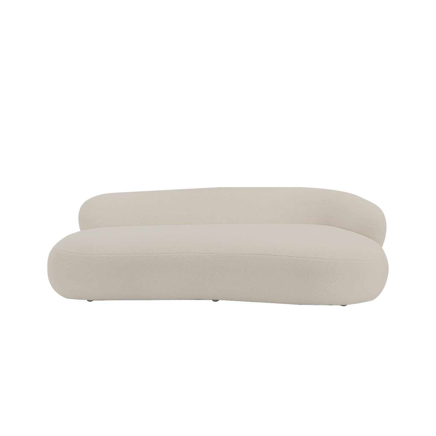 LuxeLounge Contemporary 3 Seater Sofa Ash Beige
