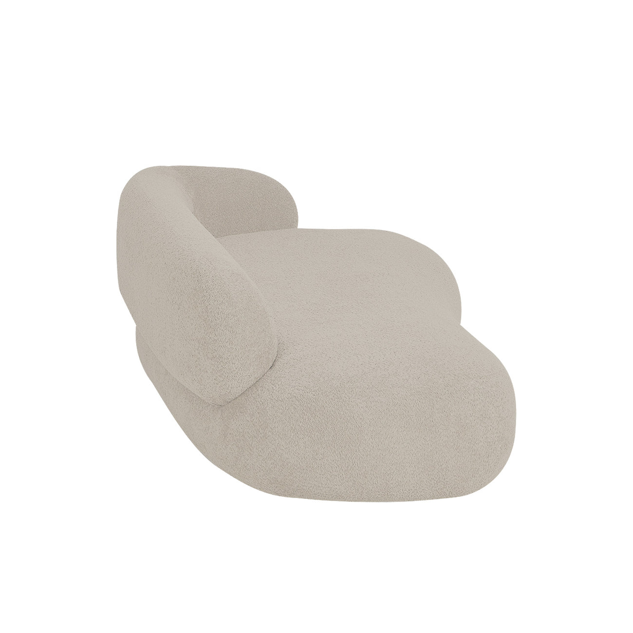 LuxeLounge Contemporary 3 Seater Sofa Ash Beige