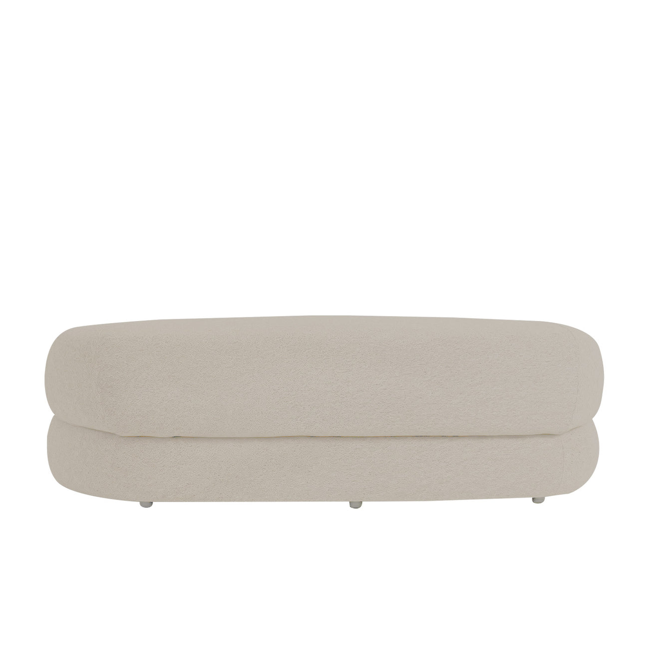 LuxeLounge Contemporary 3 Seater Sofa Ash Beige