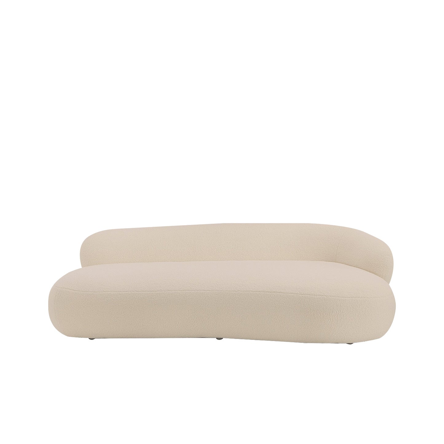 LuxeLounge Boucle 3 Seater Sofa Creme