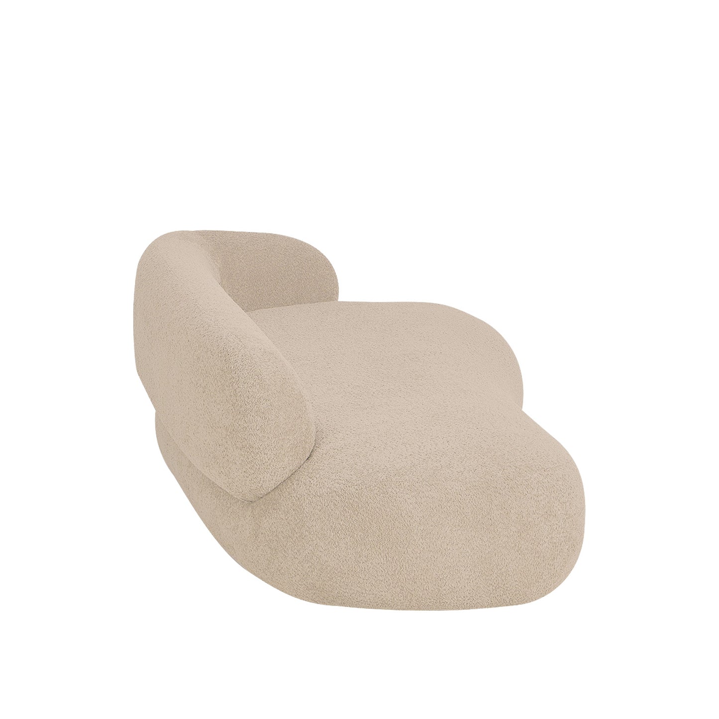 LuxeLounge Boucle 3 Seater Sofa Creme