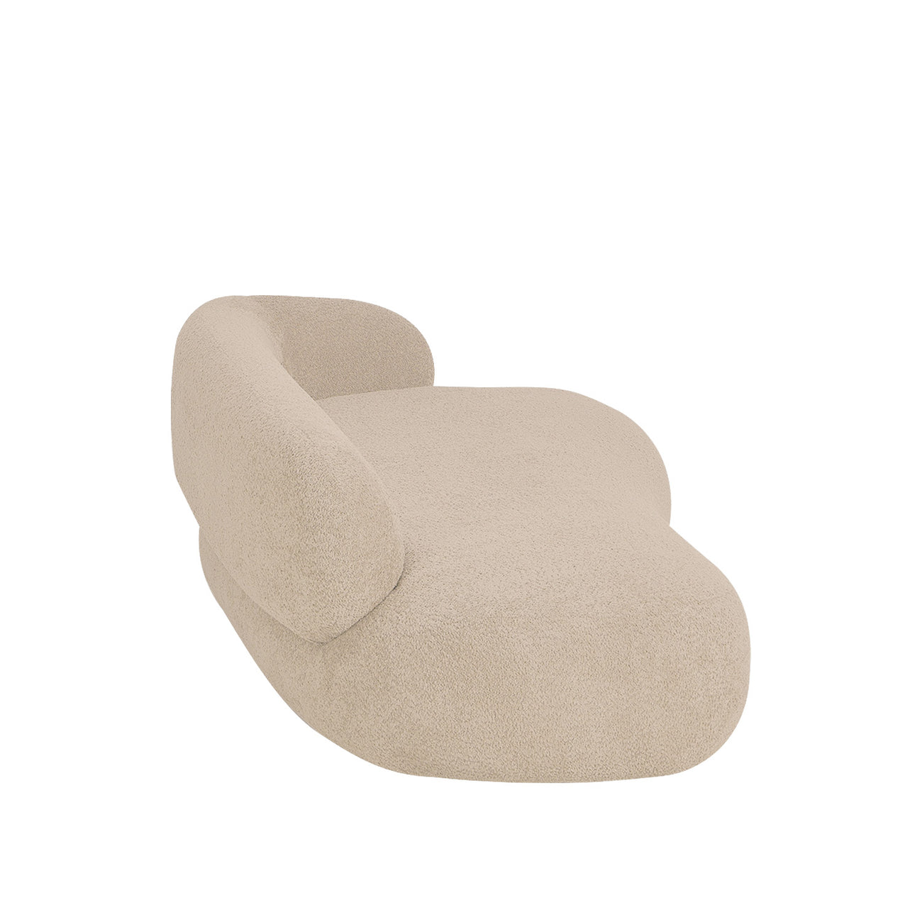 LuxeLounge Boucle 3 Seater Sofa Creme