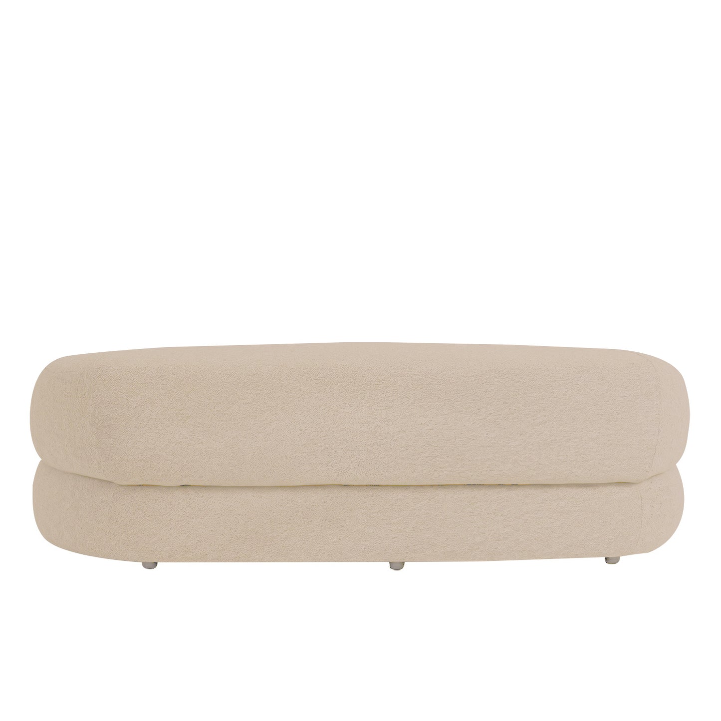 LuxeLounge Boucle 3 Seater Sofa Creme