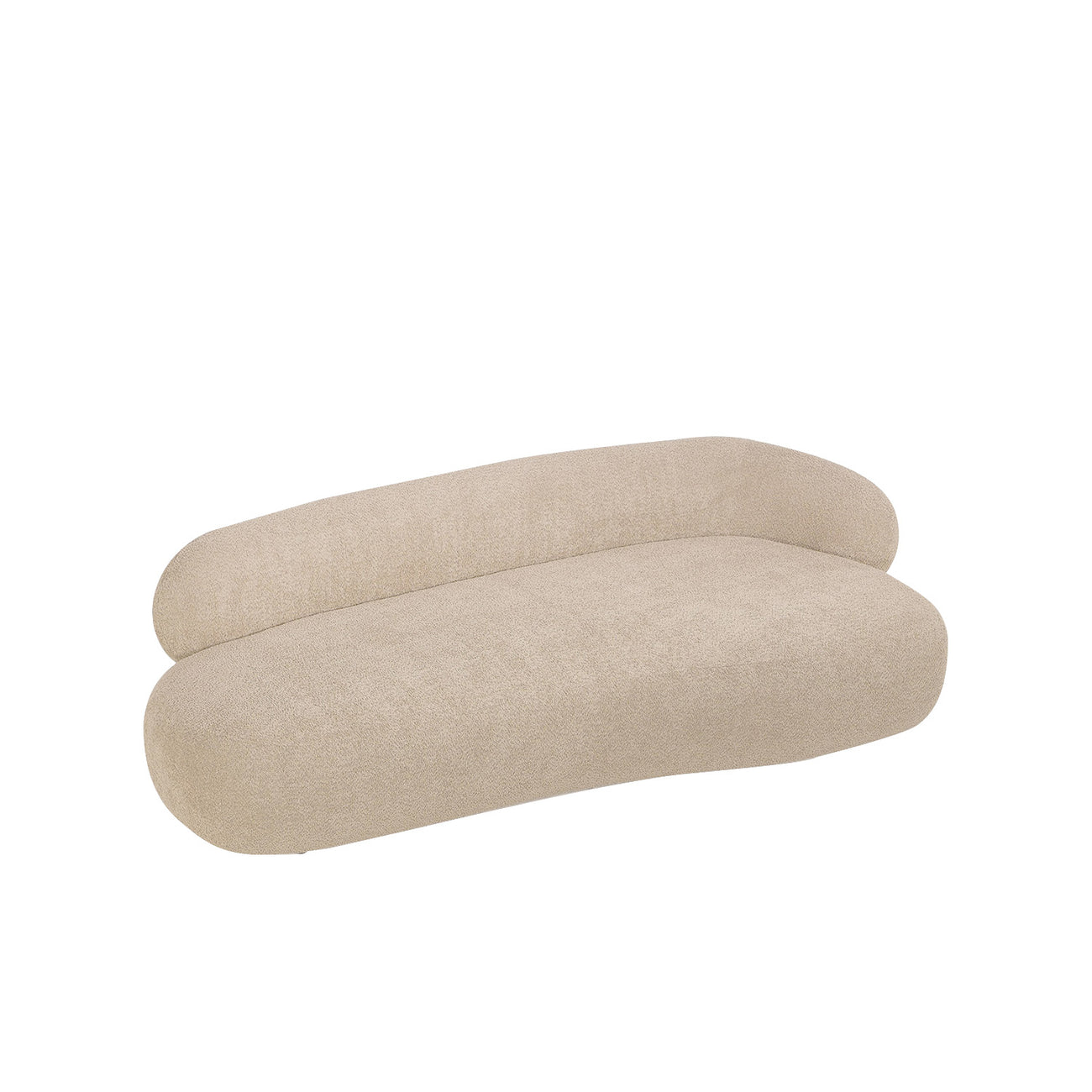 LuxeLounge Boucle 3 Seater Sofa Creme