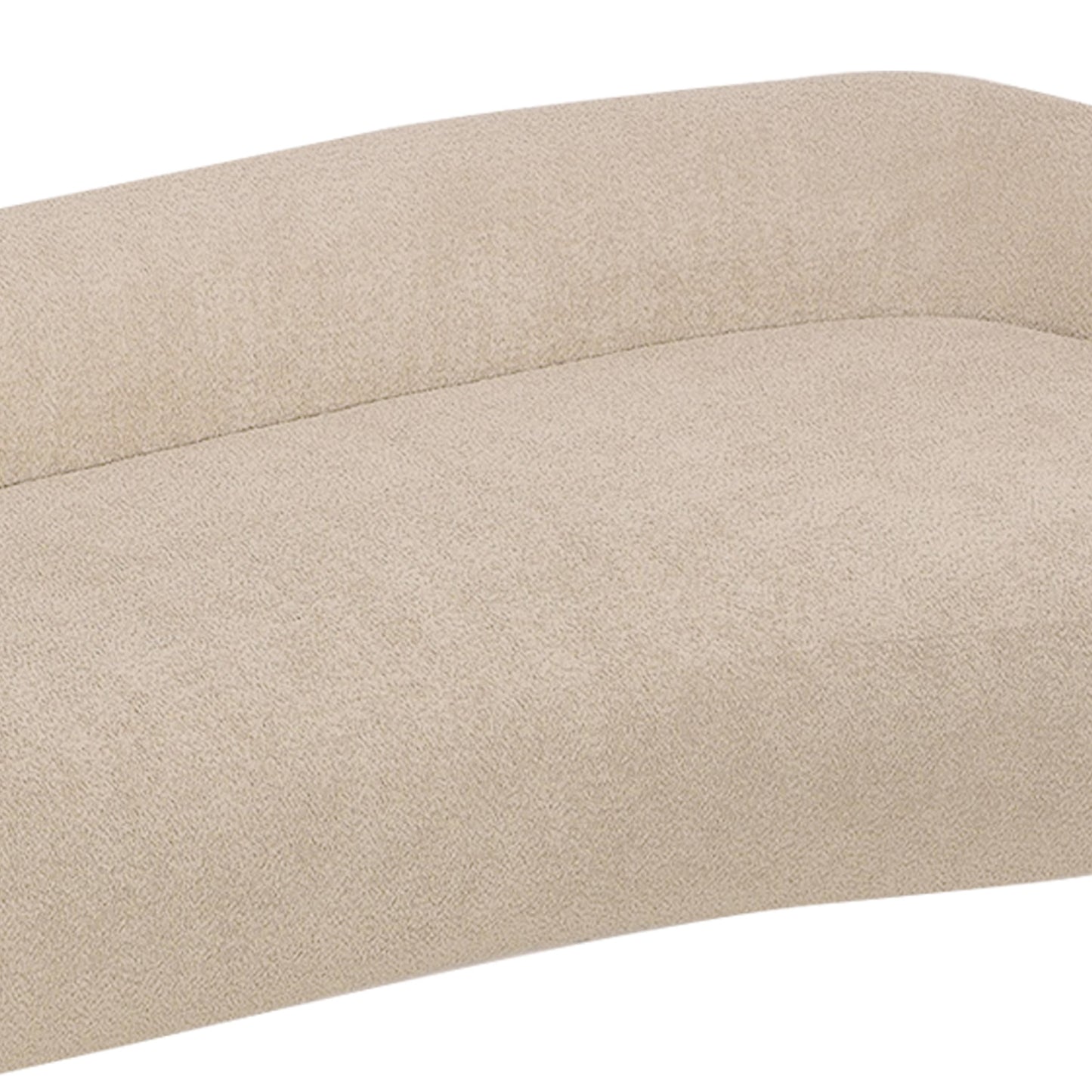 LuxeLounge Boucle 3 Seater Sofa Creme