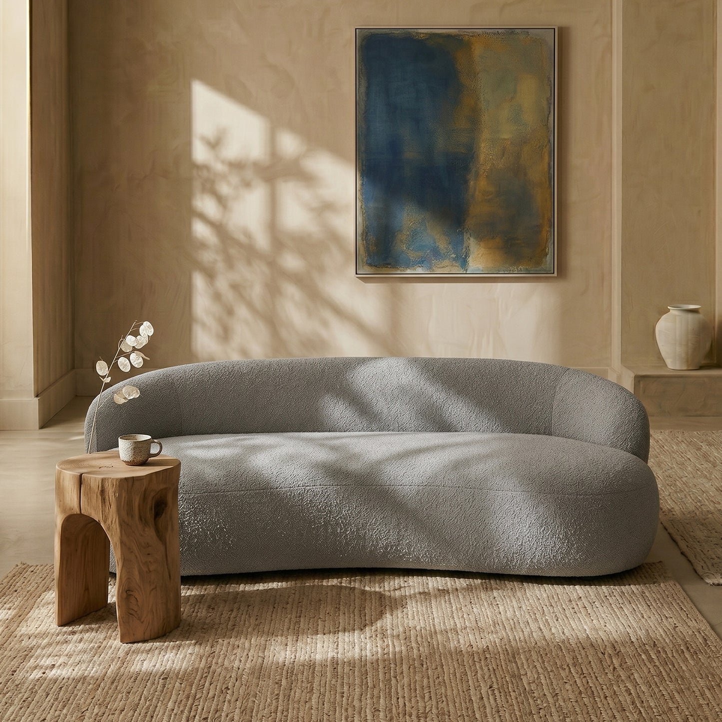 LuxeLounge Contemporary 3 Seater Sofa Dark Grey
