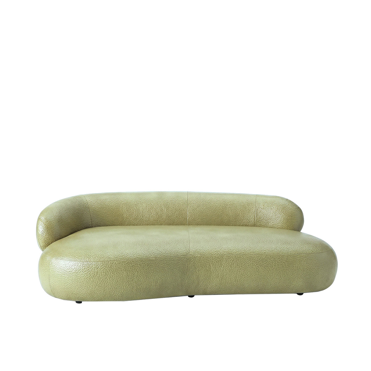 LuxeLounge Boucle 3 Seater Sofa Olive Green