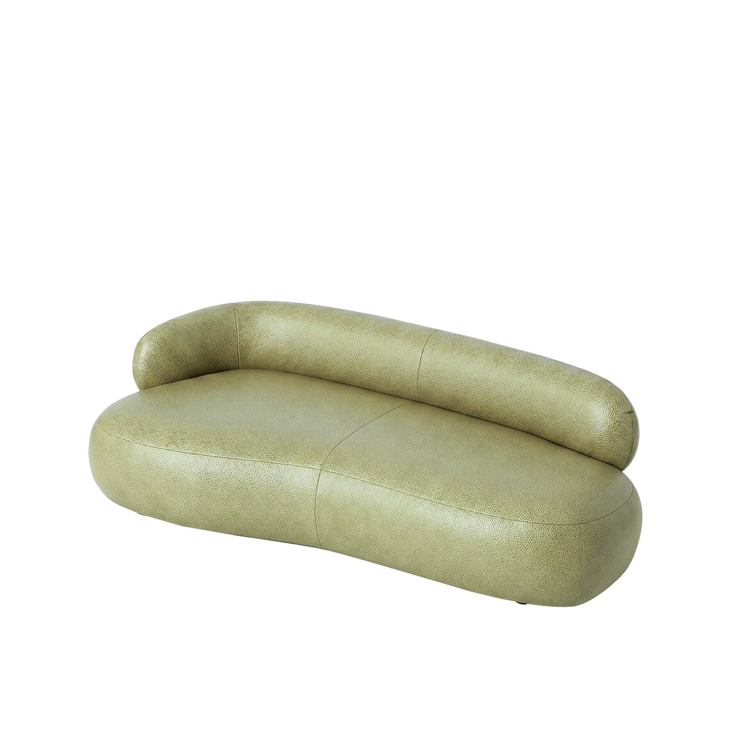 LuxeLounge Boucle 3 Seater Sofa Olive Green