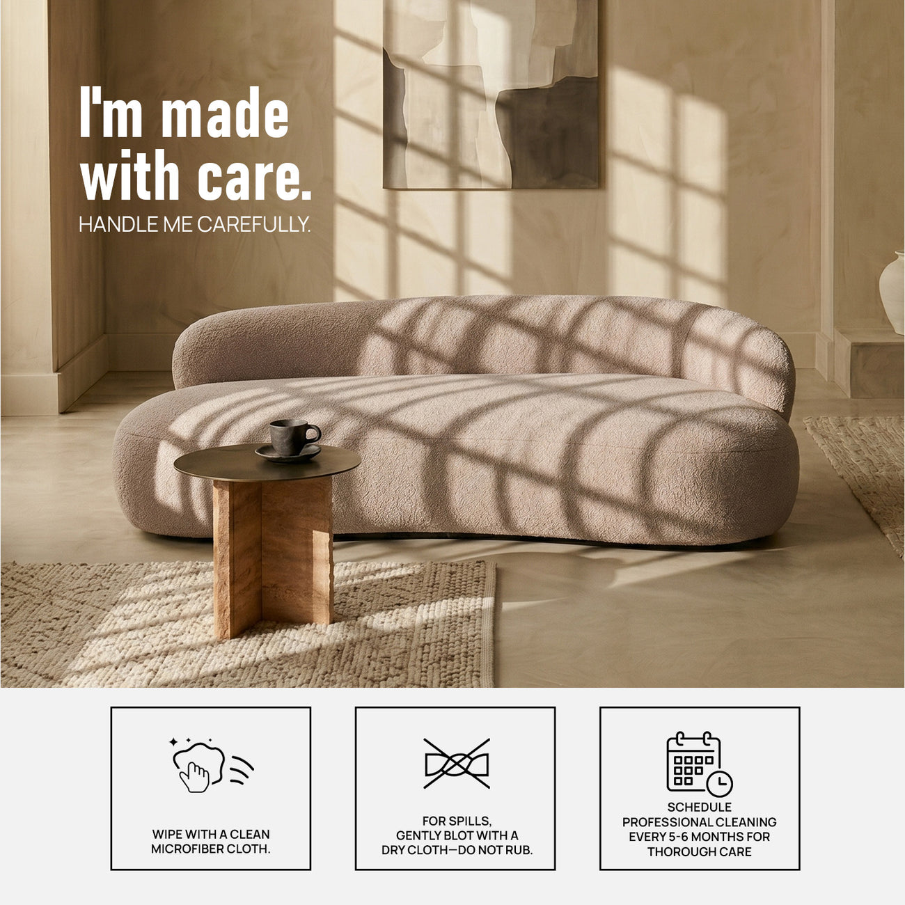 LuxeLounge Contemporary 3 Seater Sofa Mouse Grey