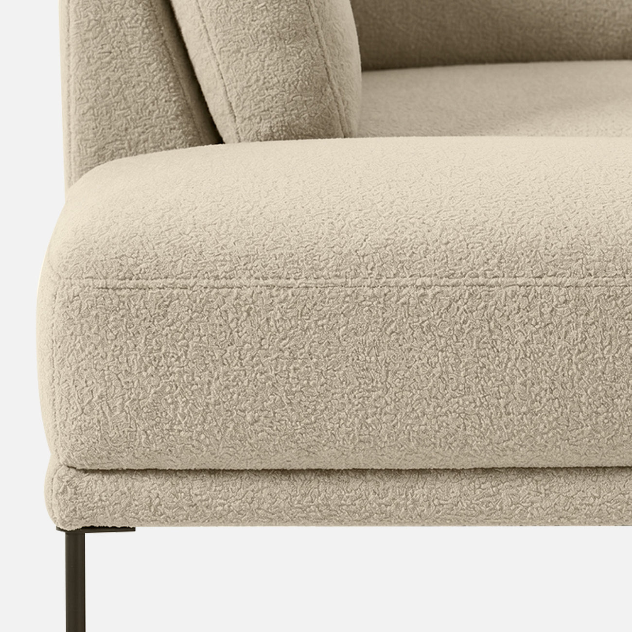 ModernElegance L Shaped 5 Seater Beige