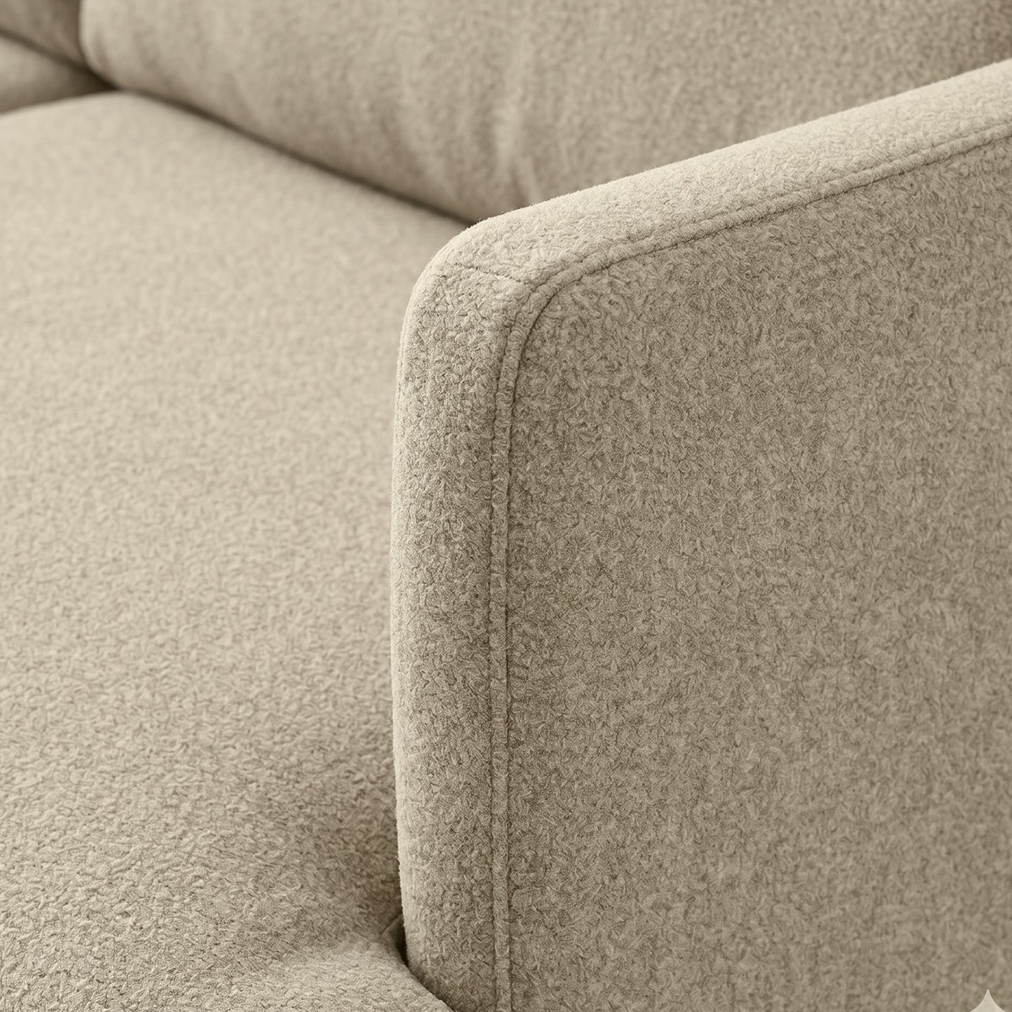 ModernElegance L Shaped 5 Seater Beige