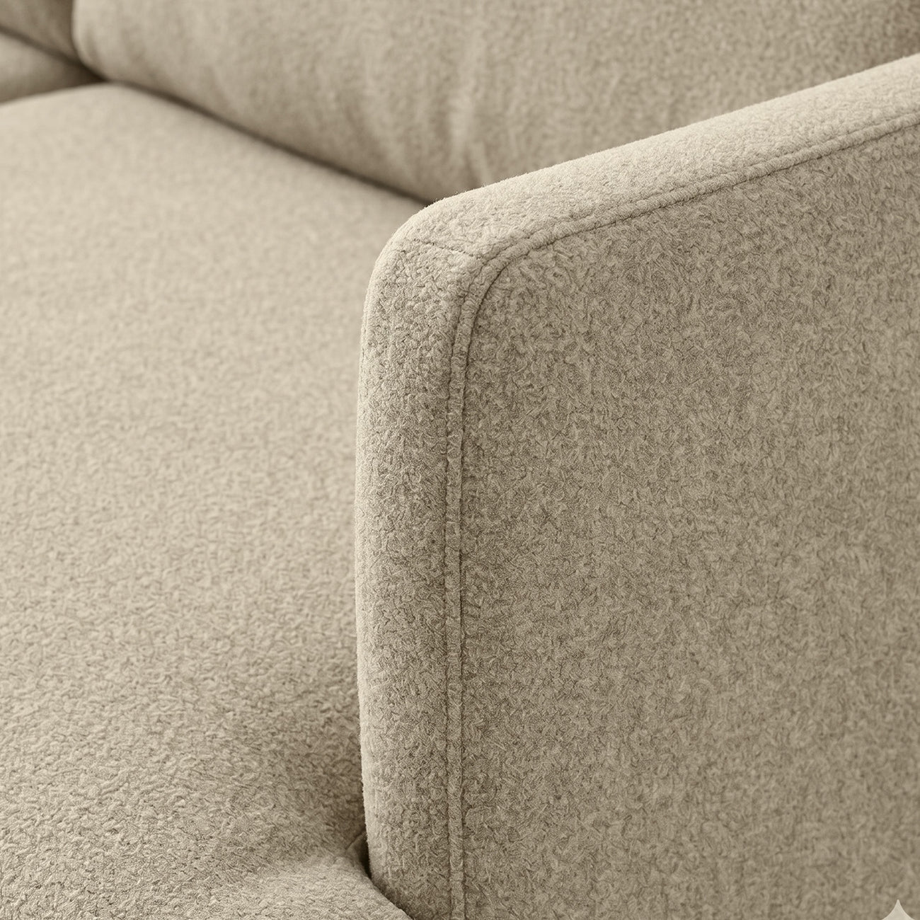 ModernElegance L Shaped 5 Seater Beige
