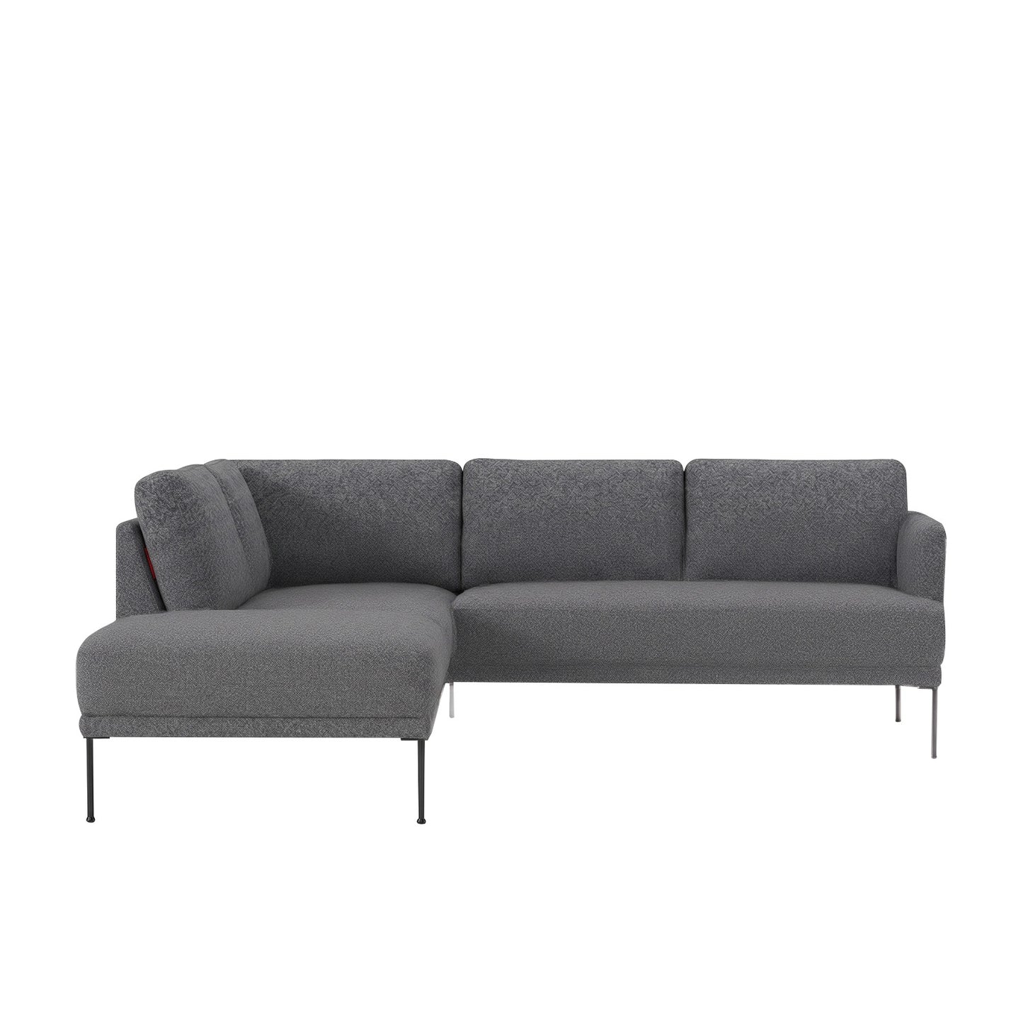 ModernElegance L Shaped 5 Seater Dark Grey
