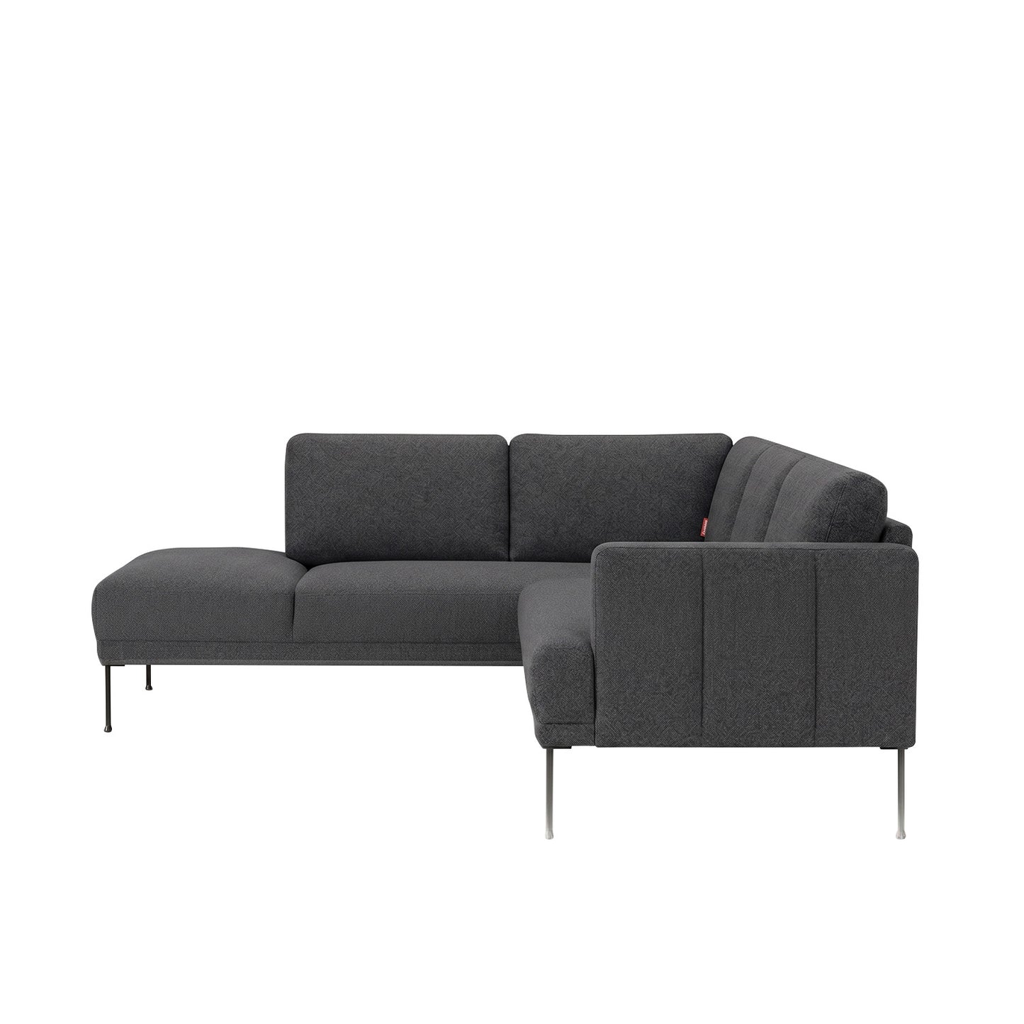 ModernElegance L Shaped 5 Seater Dark Grey