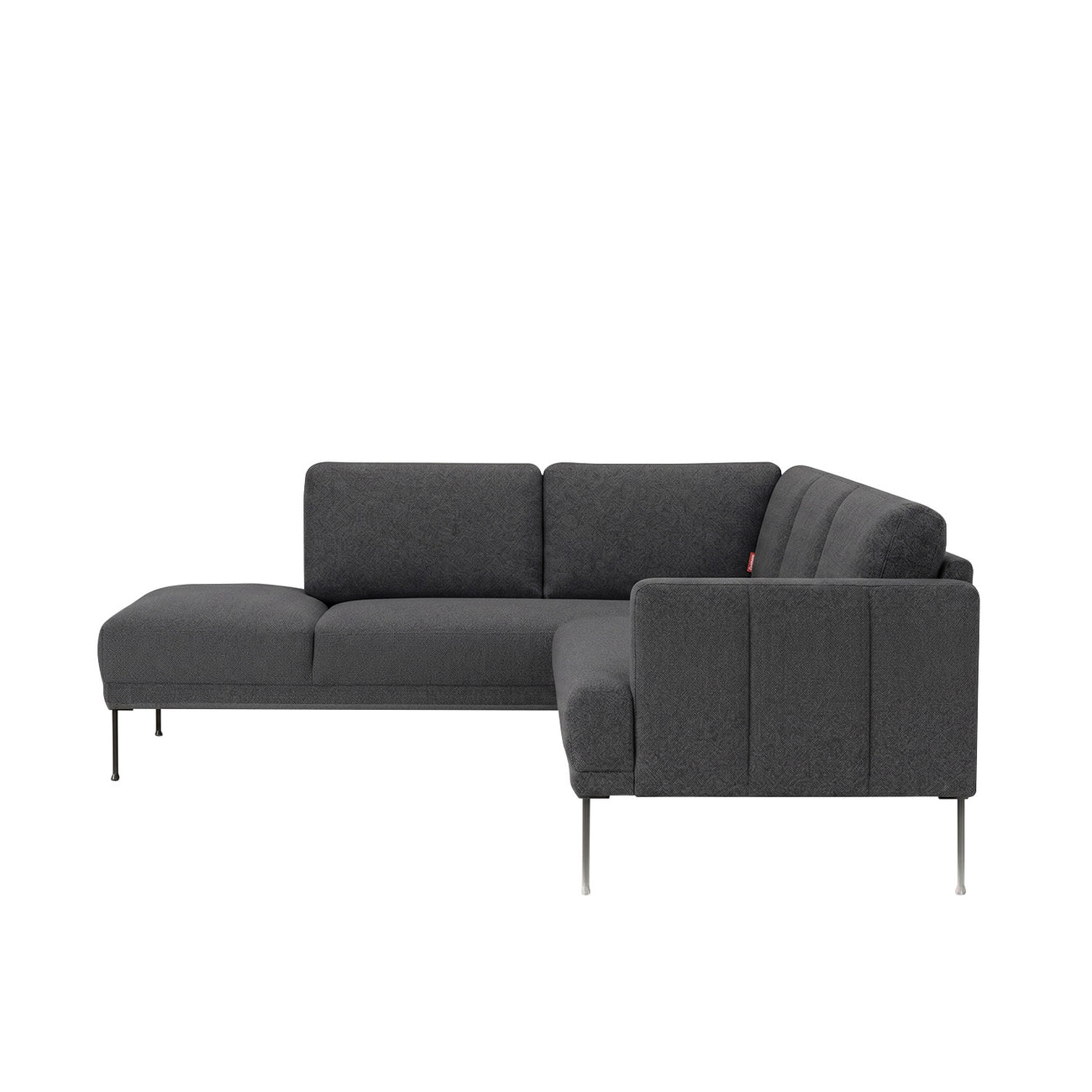 ModernElegance L Shaped 5 Seater Dark Grey