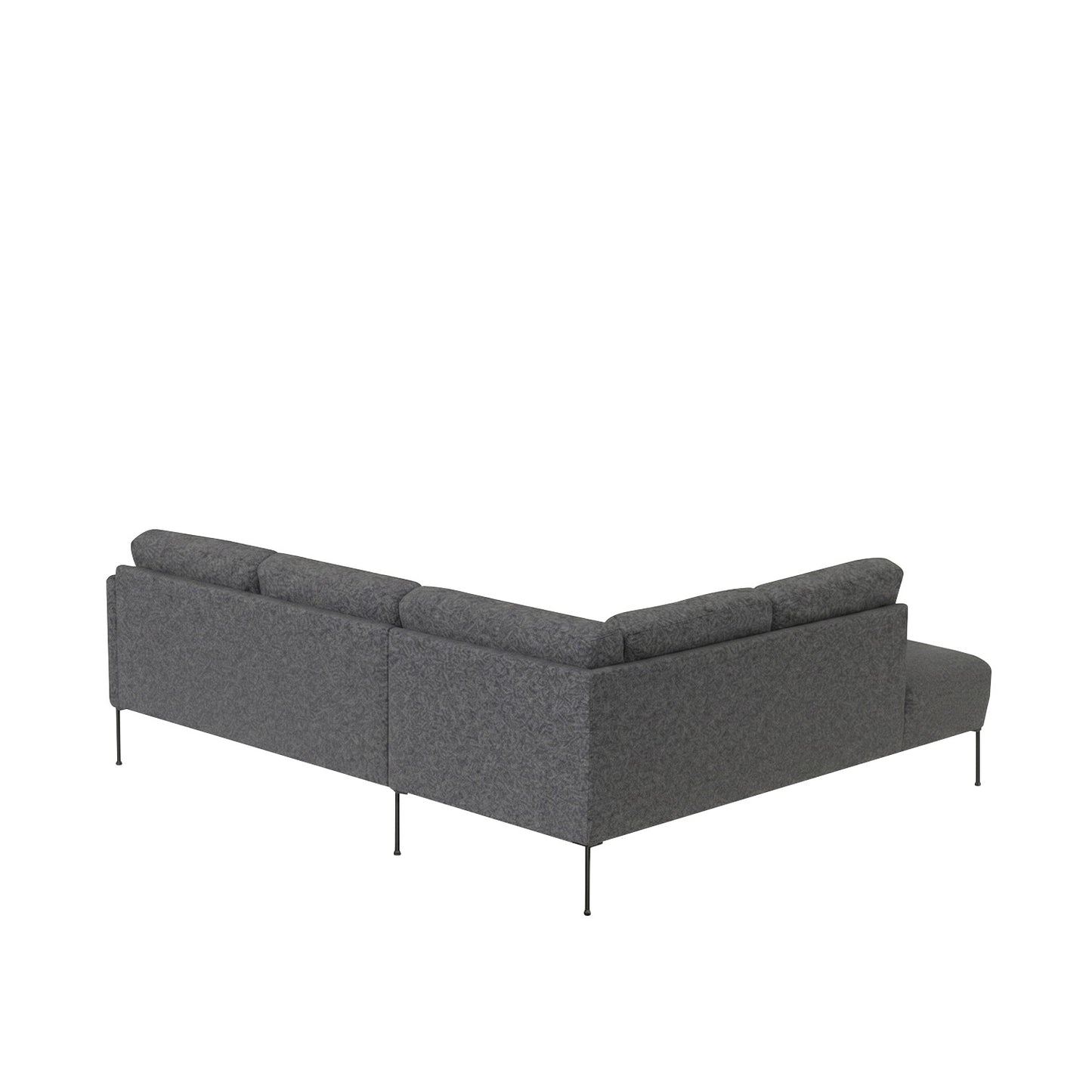 ModernElegance L Shaped 5 Seater Dark Grey