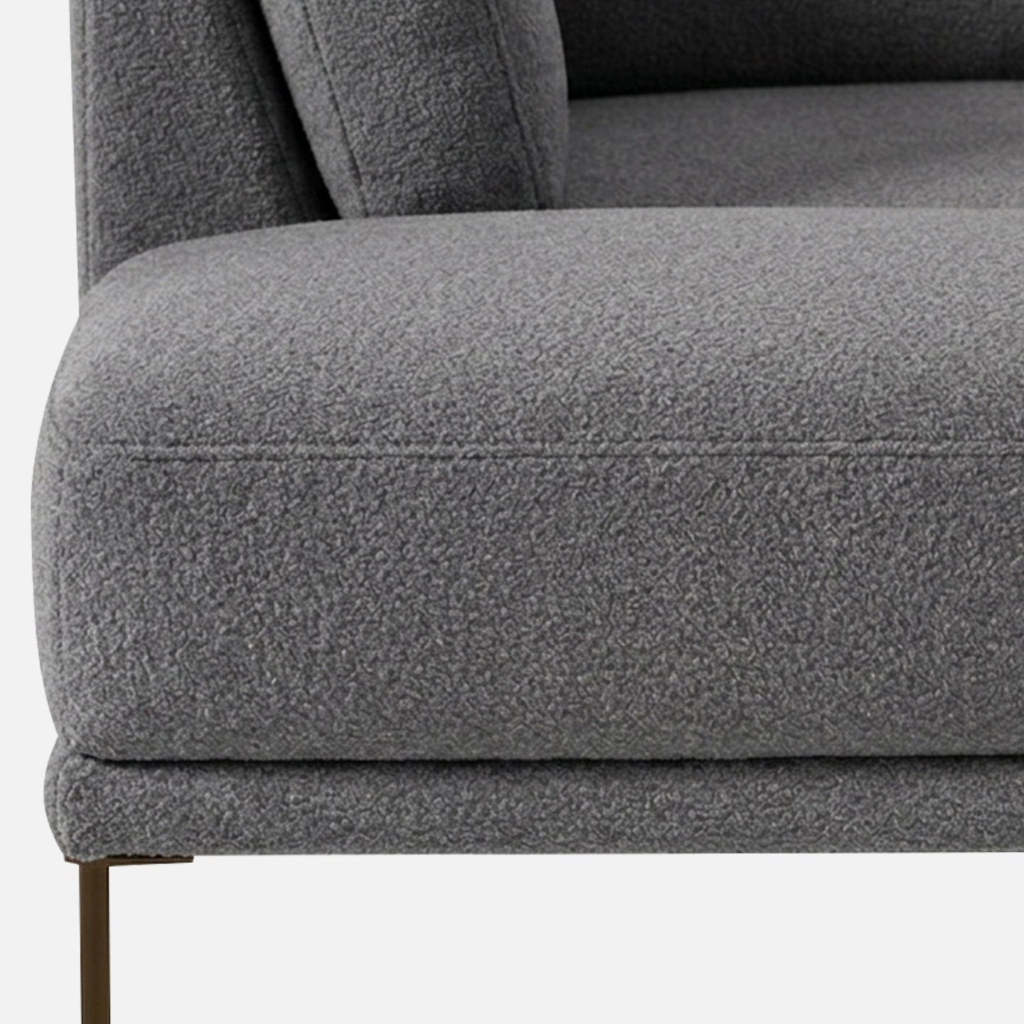 ModernElegance L Shaped 5 Seater Dark Grey