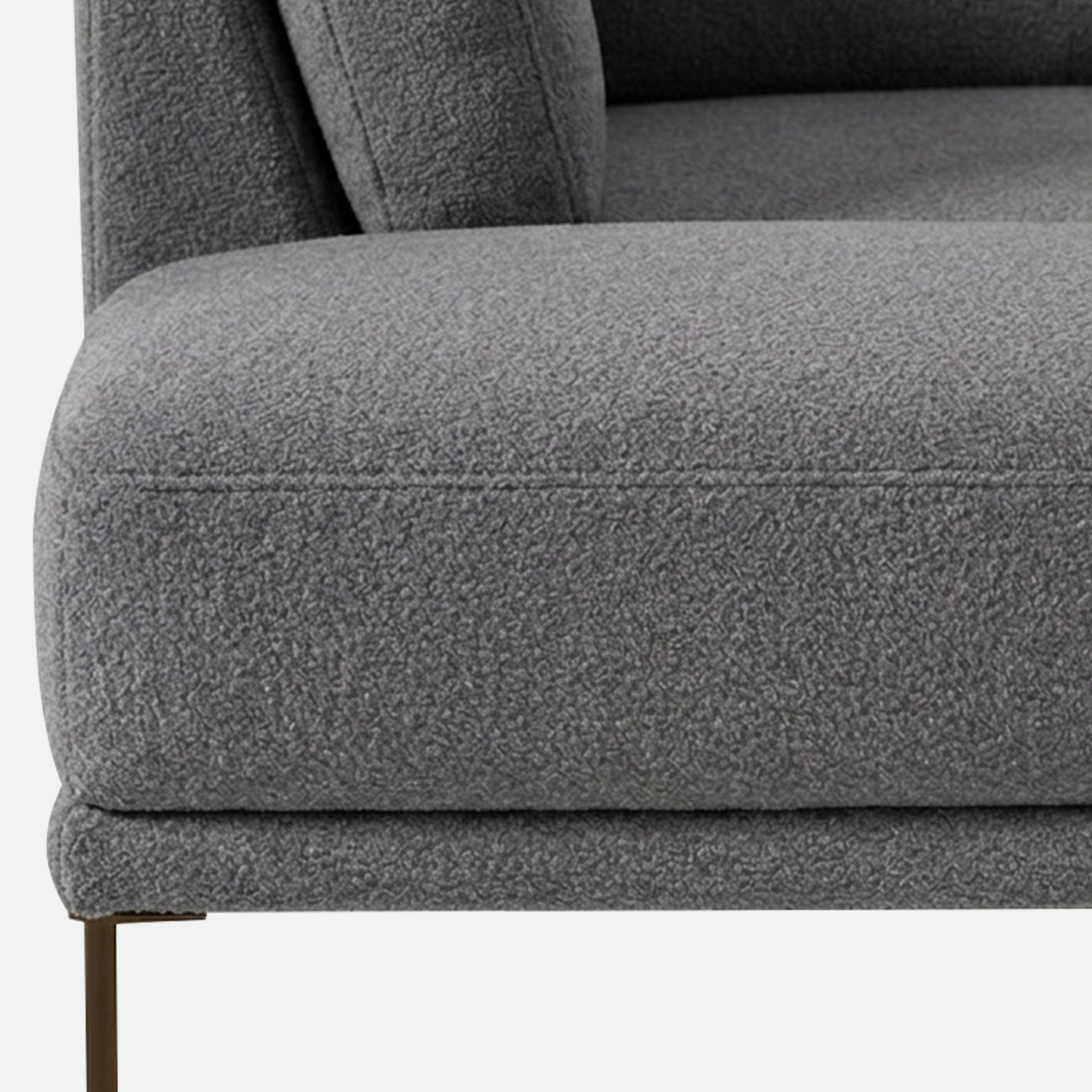 ModernElegance L Shaped 5 Seater Dark Grey