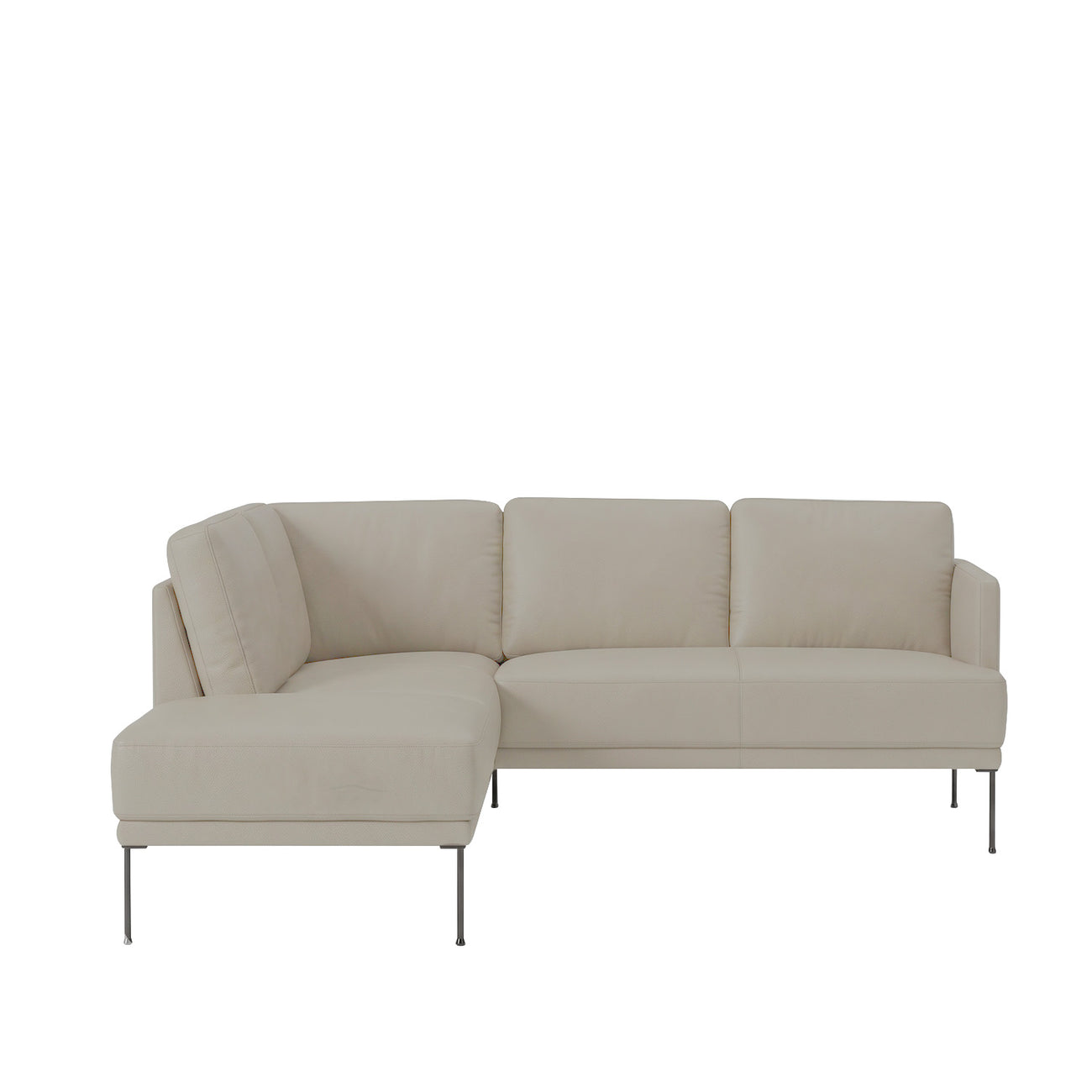ModernElegance L Shaped 5 Seater Velvet Grey