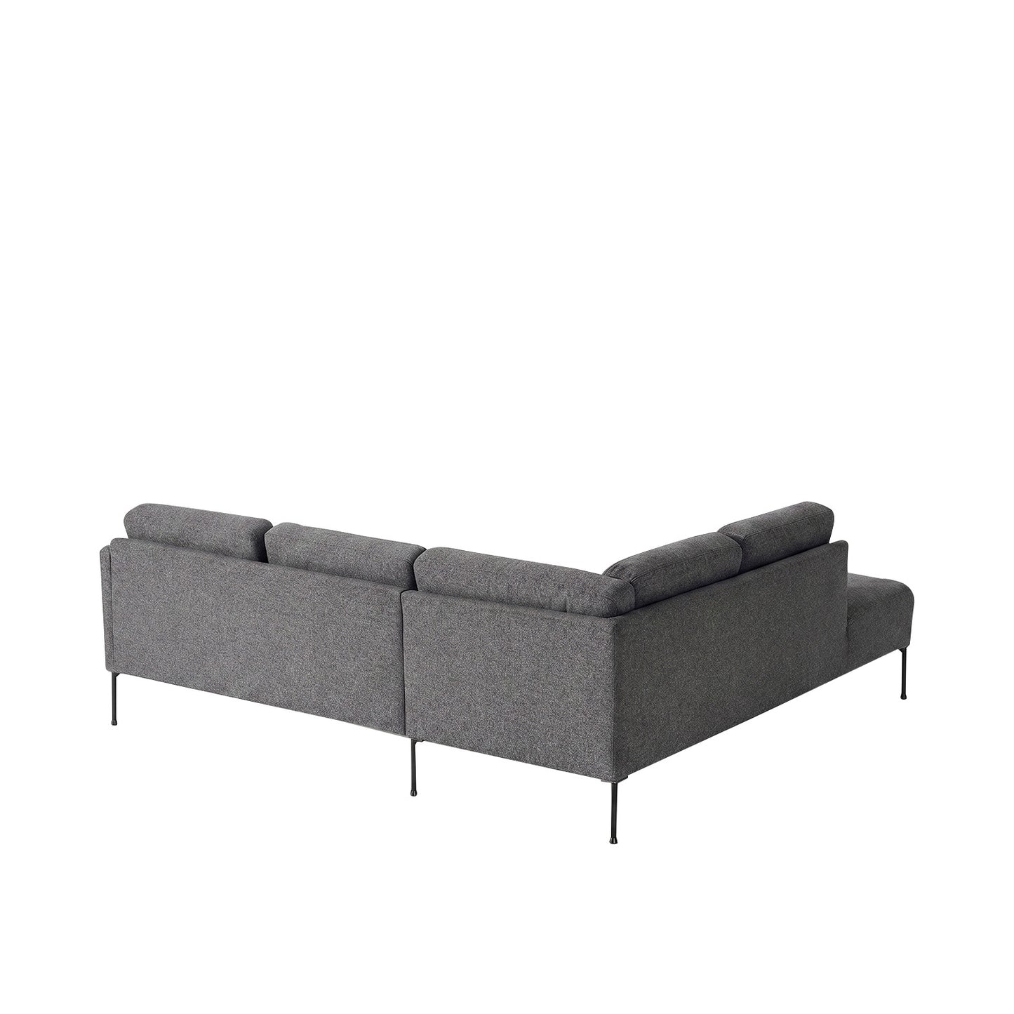 ModernElegance L Shaped 5 Seater Corduroy Grey